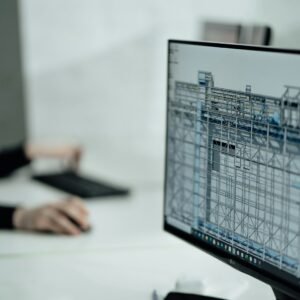 person using black laptop computer